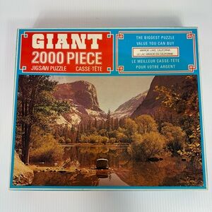 Vtg 70’s Somerville Giant 2000 Piece Jigsaw Puzzle 40"x 24" Mirror Lake NEW